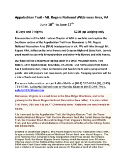 Appalachian Trail - Mt. Rogers National