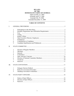 DPG Bylaws - Georgia Democratic Party