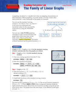 The Family of Linear Graphs