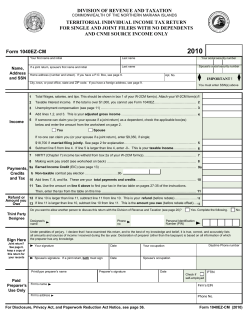 Form 1040EZ-CM
