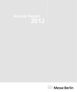 Annual Report - Messe Berlin