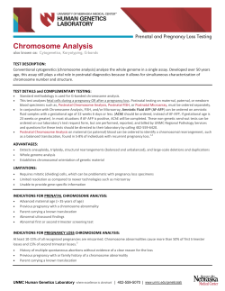 Chromosome Analysis