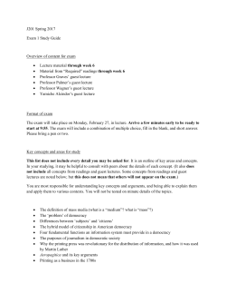Exam 1 Study Guide