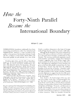 How the forty-ninth parallel became the international