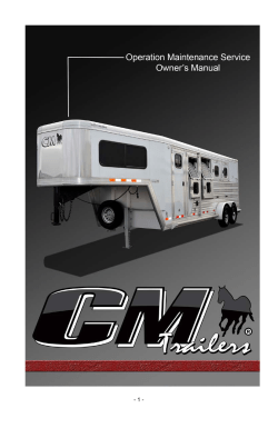 Cover Page - CM Trailers
