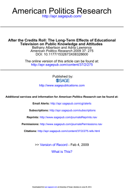 American Politics Research