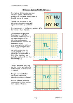 Ordnance Survey Grid References - Save our Squirrels Berwick Group