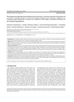 The Relationship Between Maternal Awareness, Socioeconomic