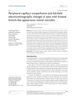 Peripheral capillary nonperfusion and full-field
