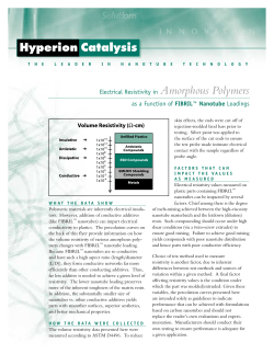 Electrical Resistivity in Amorphous Polymers as a Function of FIBRIL