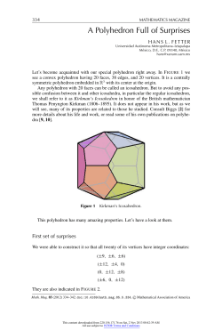 A Polyhedron Full of Surprises