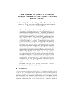 Flood Disaster Mitigation: A Real-world Challenge Problem for Multi