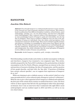 Hangover - Folklore.ee