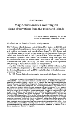 Magic, missionaries and religion