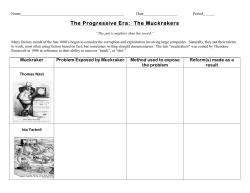 The Progressive Era: The Muckrakers