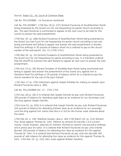 Source: Essex Co., Va. Court of Common Pleas Call