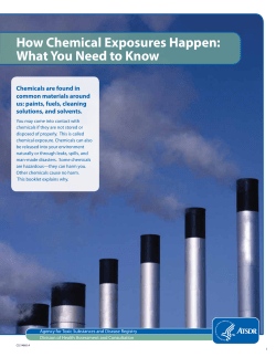 How Chemical Exposures Happen - Massachusetts Environmental