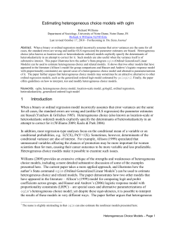 Estimating heterogeneous choice models with oglm