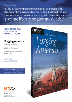 give me liberty or give me death!