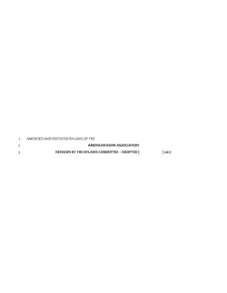 Bylaws - American Burn Association