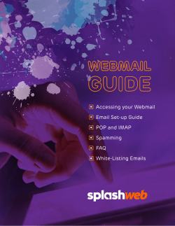 Accessing your Webmail Email Set