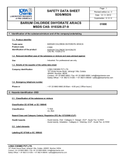barium chloride (dihydrated) ar