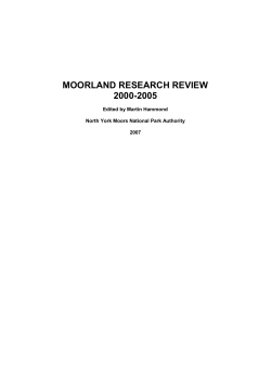 moorland research review 2000-2005