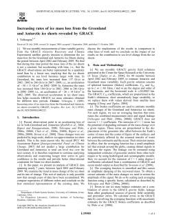 Increasing rates of ice mass loss from the Greenland and Antarctic