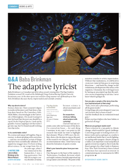 The adaptive lyricist