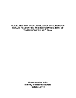 Guidelines for the continuation of scheme on Repair, Renovation