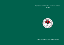 Botswana Federation of Trade Union (BFTU)