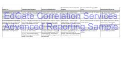 Advanced Report - EdGate Correlation Services