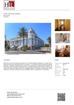 In Nice most famous building