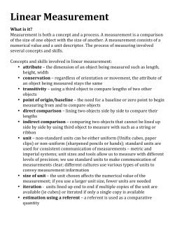 Linear Measurement final
