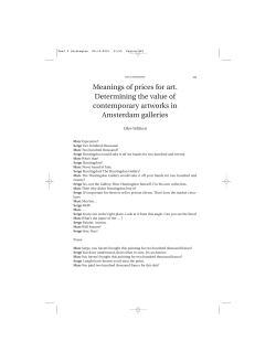 Meanings of prices for art. Determining the value of