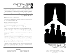 At Whitewater Family Church we strive to pursue God with honesty