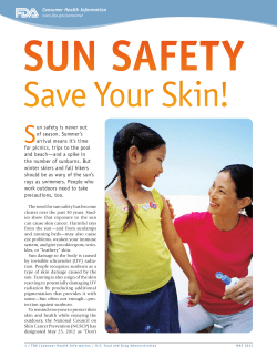 Sun Safety: Save Your Skin!