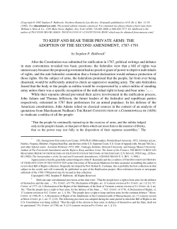 to keep and bear their private arms: the