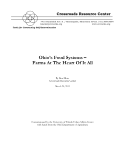 Ohio`s Food Systems &ndash; Farms At The Heart Of It All