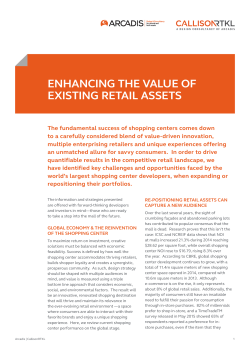 enhancing the value of existing retail assets