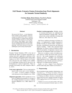 ExB Themis: Extensive Feature Extraction from Word Alignments for