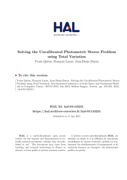 Solving the Uncalibrated Photometric Stereo Problem using