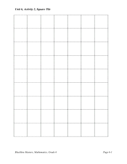 Unit 6, Activity 2, Square Tile