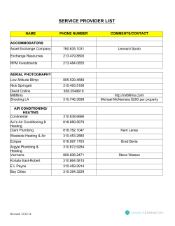 service provider list