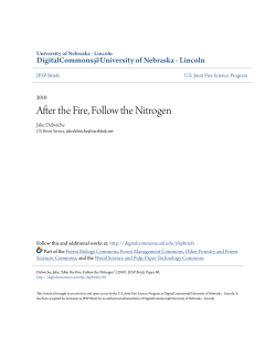 After the Fire, Follow the Nitrogen