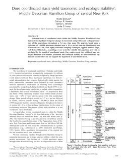 Middle Devonian Hamilton Group of central New York