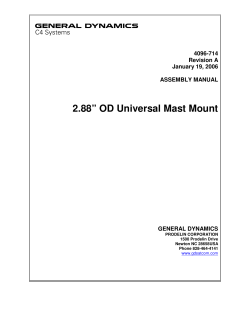 2.88&rdquo; OD Universal Mast Mount