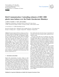 Contending estimates of 2003&ndash;2008 glacier mass balance over the