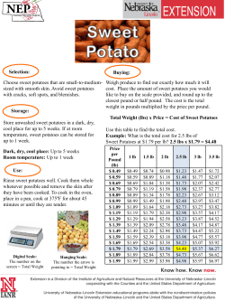 Choose sweet potatoes that are small-to-medium