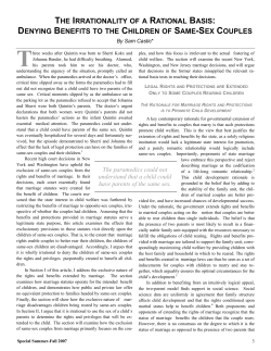 the irrationality of a rational basis: denying benefits to the children of